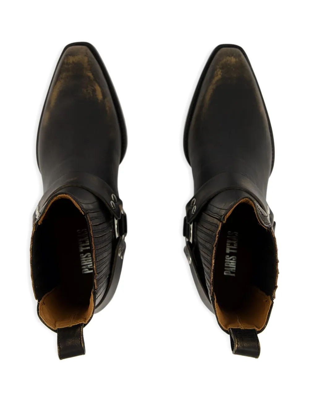 Paris Texas 35mm Helena Strap-detail Ankle Boot In Black