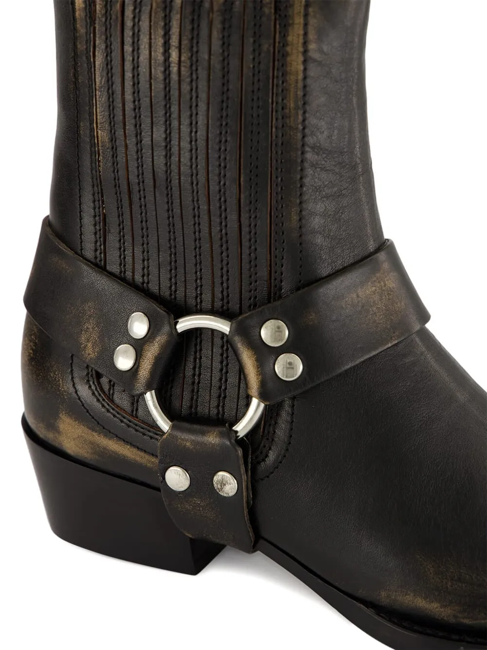 Paris Texas 35mm Helena Strap-detail Ankle Boot In Black