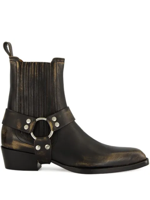 Paris Texas 35mm Helena strap-detail ankle boots