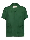 Baziszt embroidered pocket shirt - Green