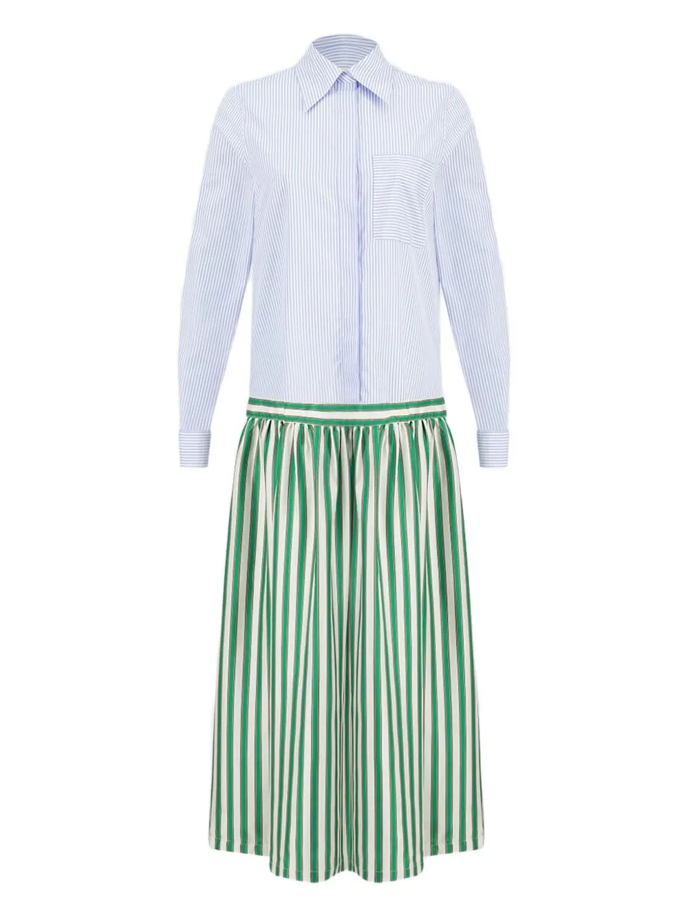 PAULA Chemisier a righe - Blu