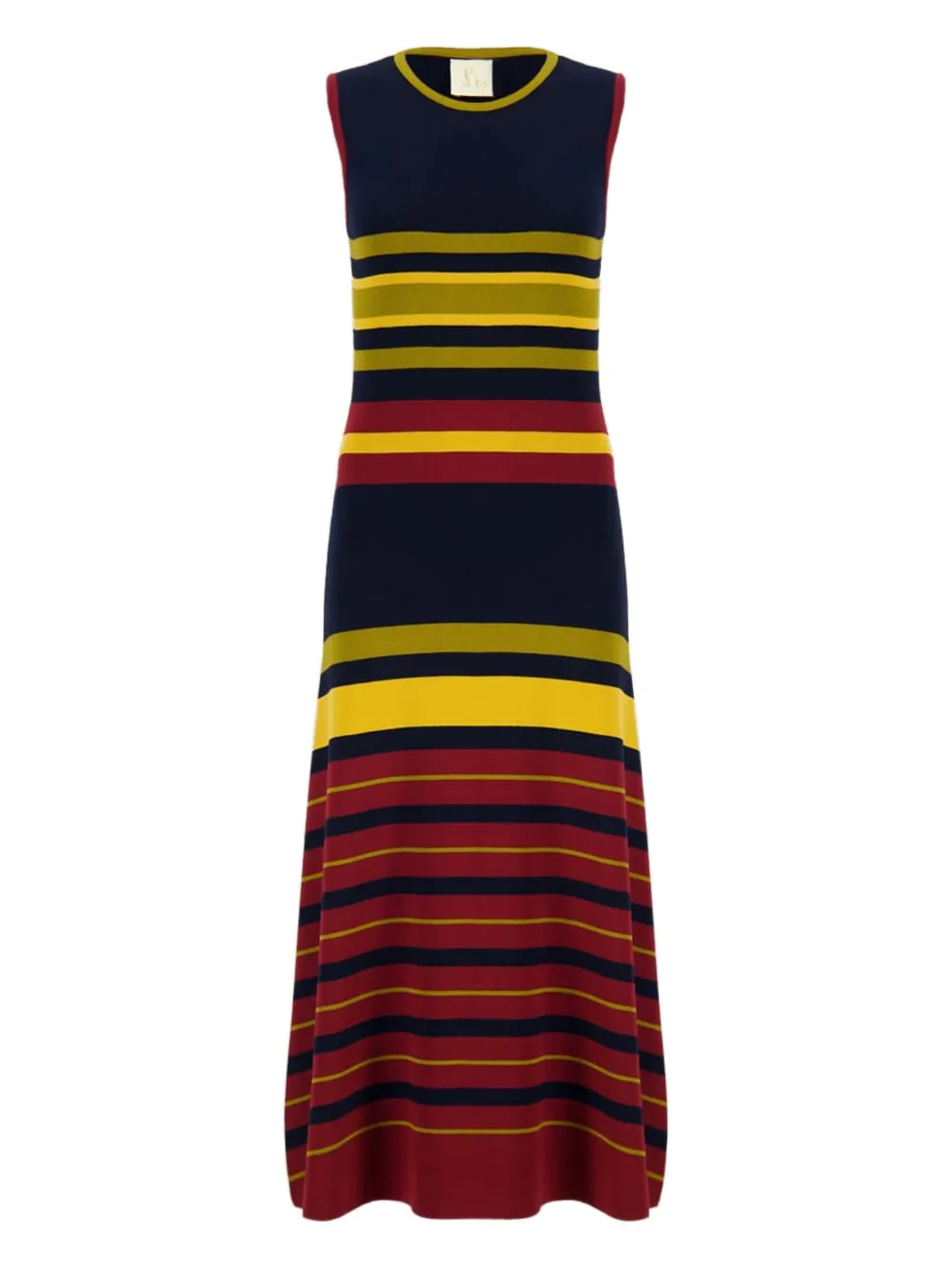 PAULA Abito a righe - Nero