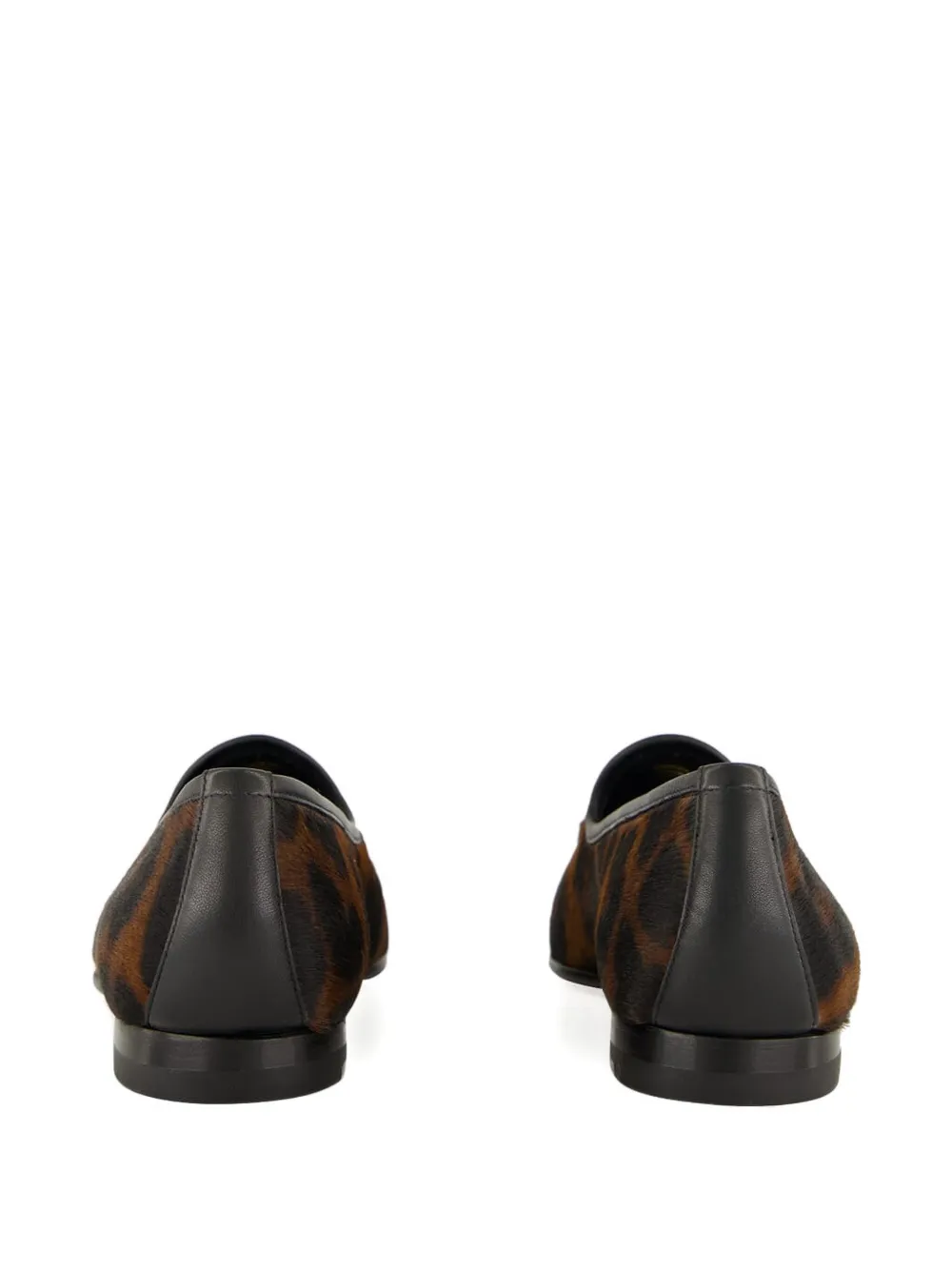 Santoni leopard-print tassel loafers Brown