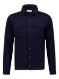 Piacenza Cashmere button-up pocket shirt - Blue