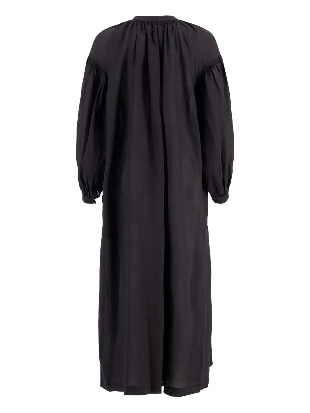 Su Mayunga maxi-jurk met pofmouwen Zwart
