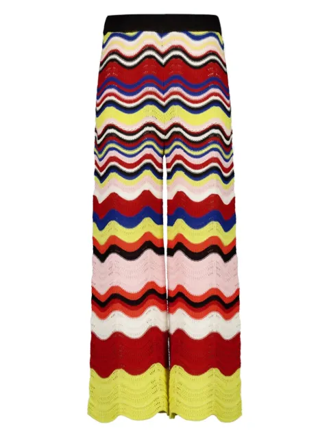 La DoubleJ chevron-knit trousers