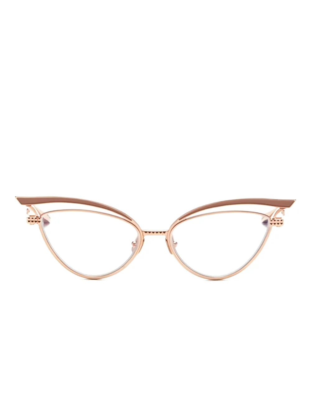 VALENTINO GARAVANI EYEWEAR キャットアイ眼鏡フレーム - ピンク VALENTINO GARAVANI EYEWEAR キャットアイ眼鏡フレーム - ピンク
