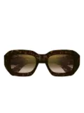 Cartier Eyewear geometric-frame sunglasses - Brown