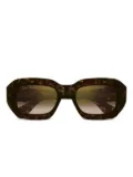 Cartier Eyewear geometric-frame sunglasses - Brown