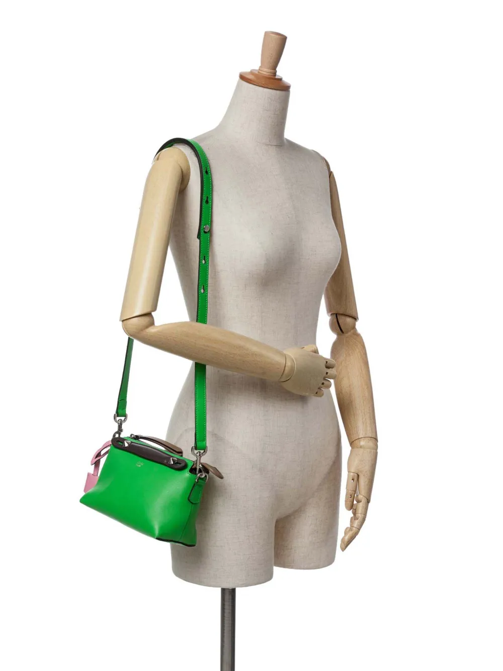 Fendi Pre-Owned 2010-2024 Mini Tricolor Leather By The Way satchel | Pre-Owned | Image 2