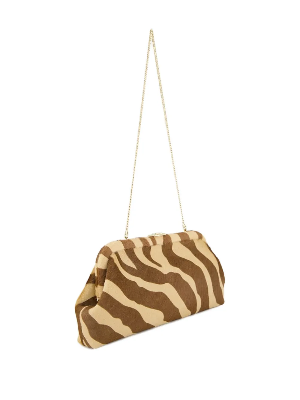 Jimmy Choo mini Skylar shouder-chain clutch bag Bruin