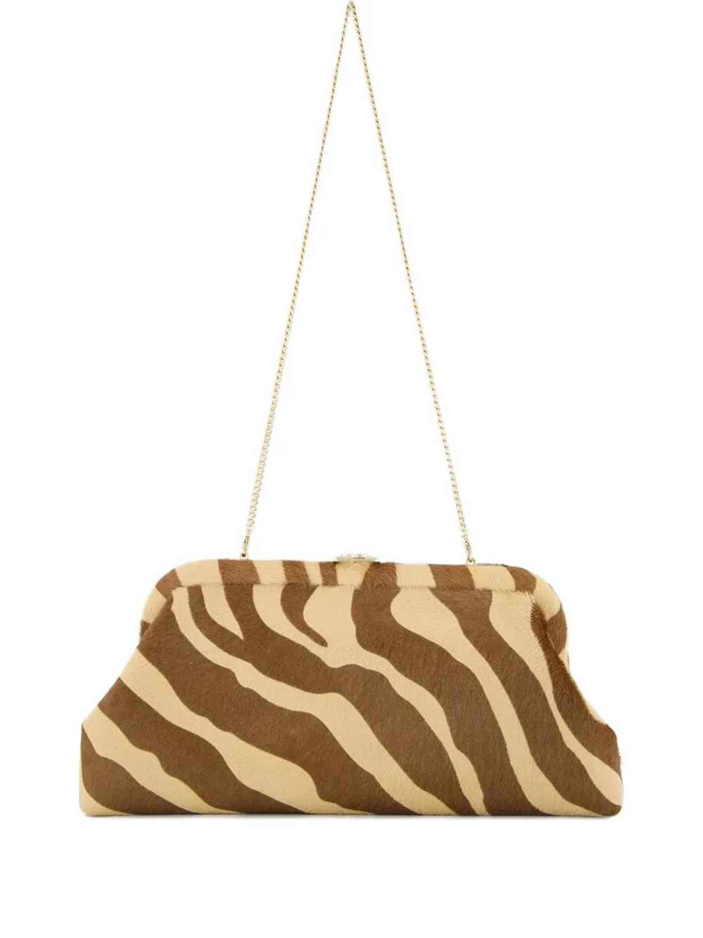 Jimmy Choo mini Skylar shouder-chain clutch bag Bruin