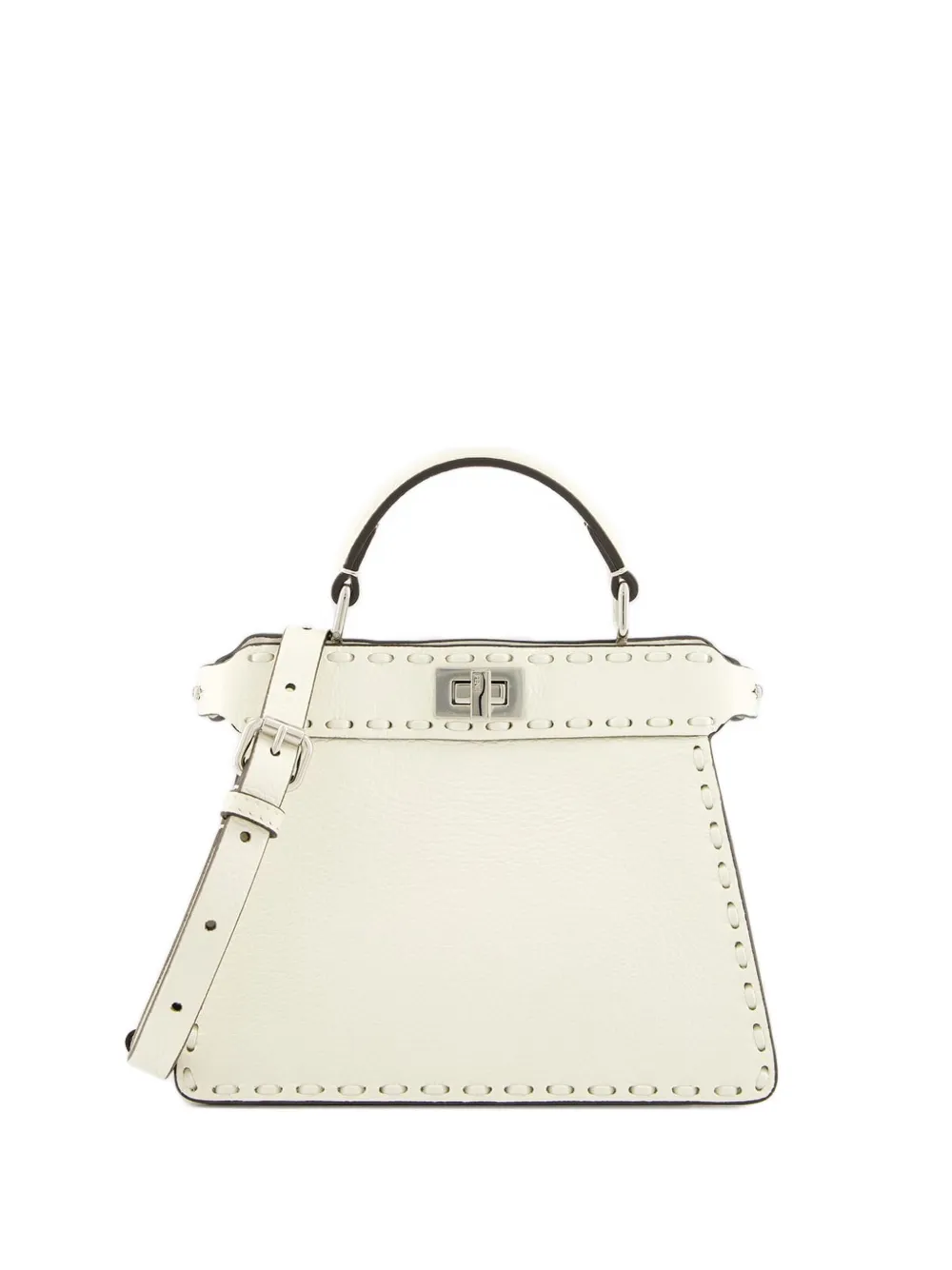 FENDI Peekaboo I See u kleine shopper Wit