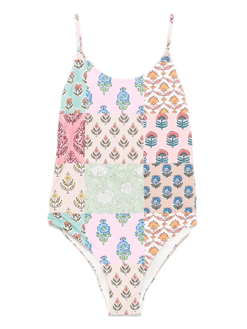MC2 Saint Barth Kids Badpak met bloe print Roze