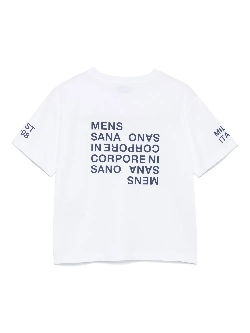 BIKKEMBERGS KIDS T-shirt met logoprint Wit
