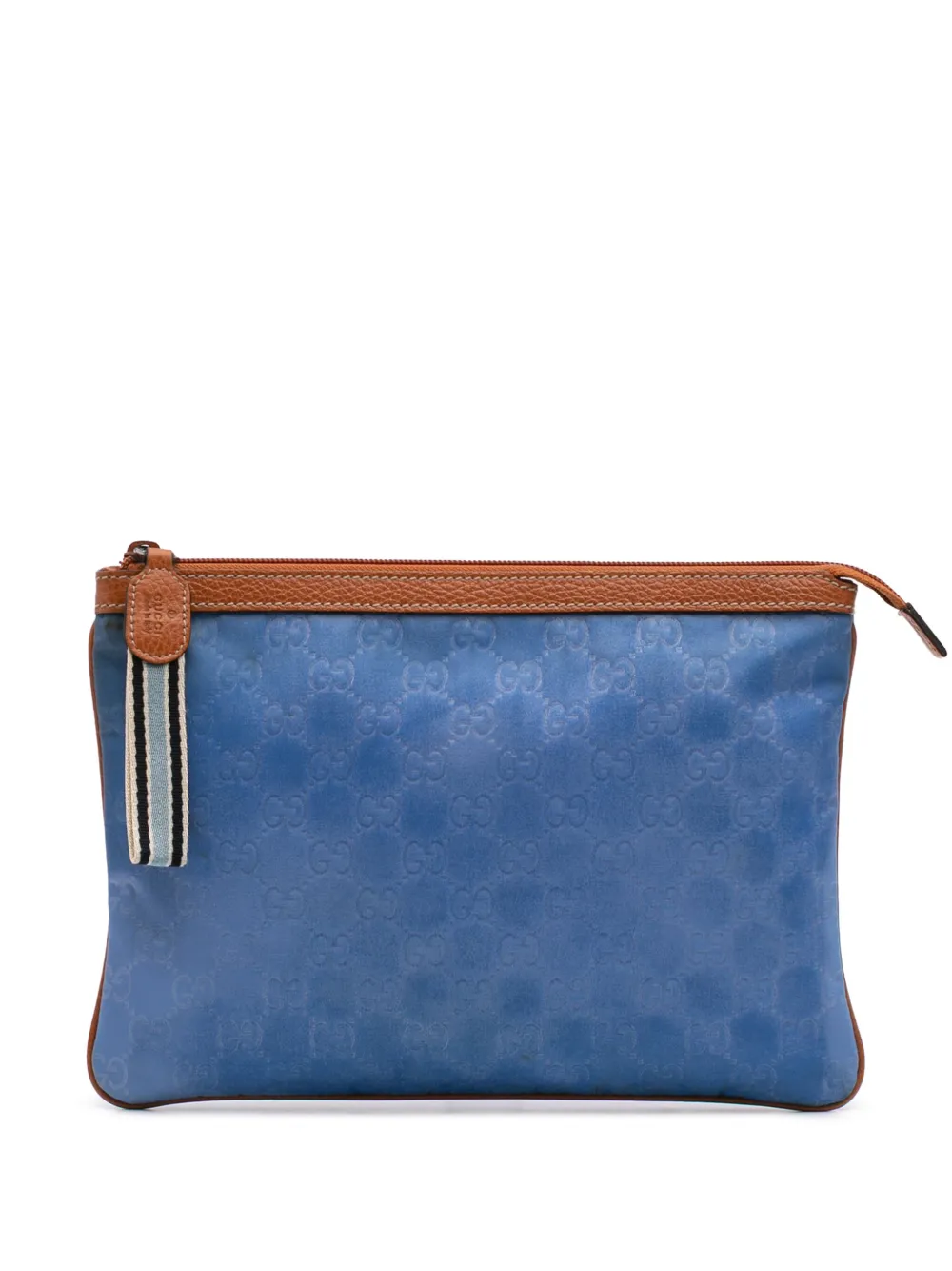2000-2015 GG Nylon Top Zip clutch bag