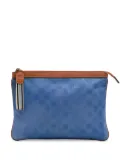 Gucci Pre-Owned 2000-2015 GG Nylon Top Zip clutch bag - Blue