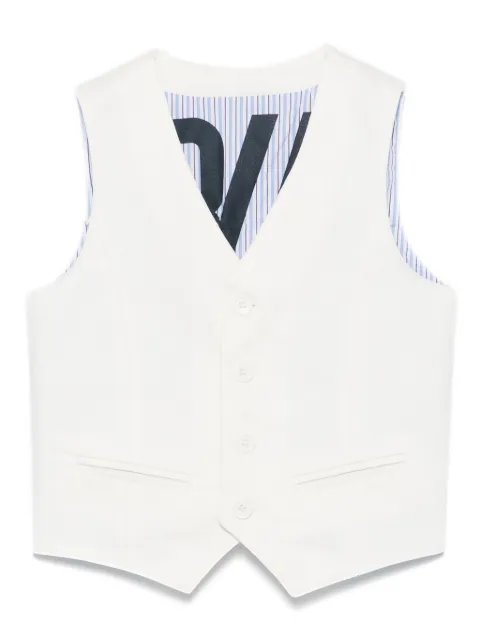BIKKEMBERGS KIDS chaleco con logo bordado