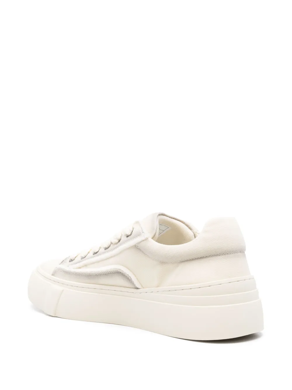 ACUPUNCTURE 1993 panelled canvas sneakers Neutrals