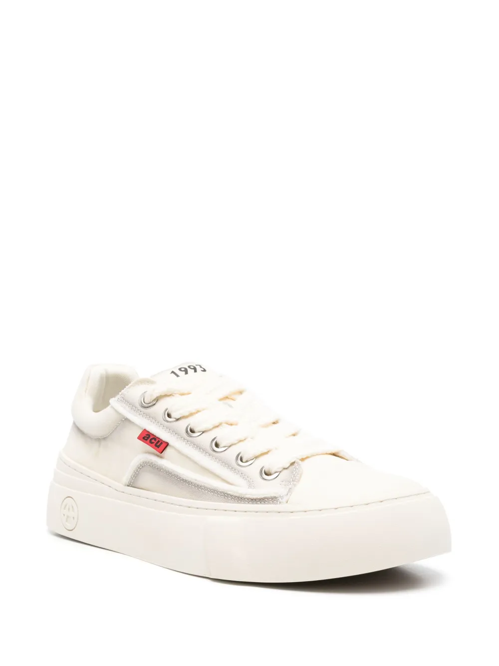ACUPUNCTURE 1993 panelled canvas sneakers | Low-Tops | Image 2