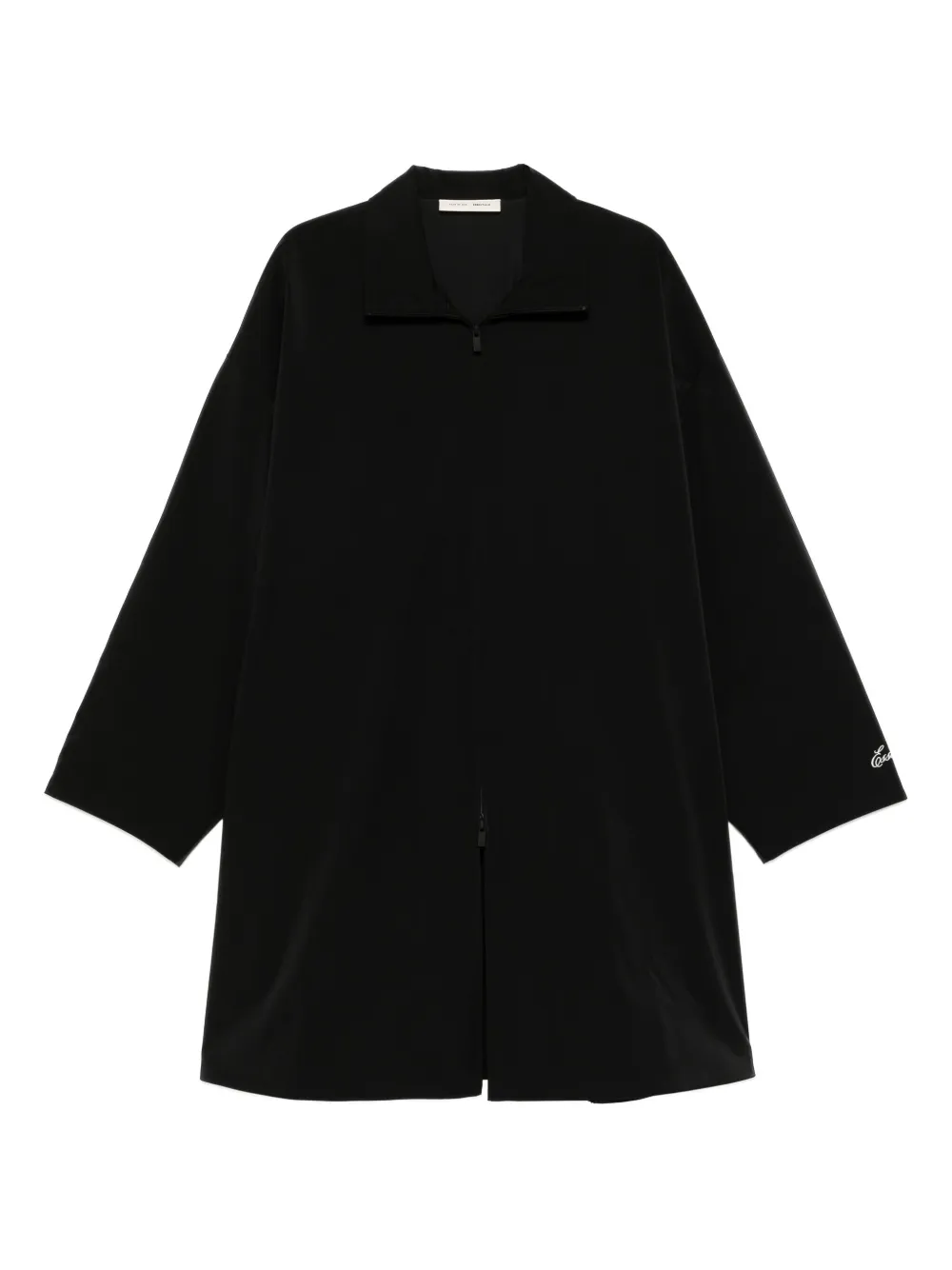 FEAR OF GOD ESSENTIALS zip-front three-quarter sleeves coat | Black | Image 1