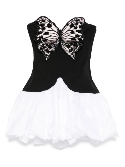 PatBO butterfly-embellished bubble dress