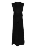 Jil Sander wrap-effect wool dress - Black