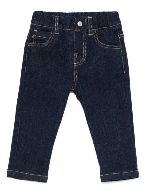 BIKKEMBERGS KIDS jeans con costuras en contraste