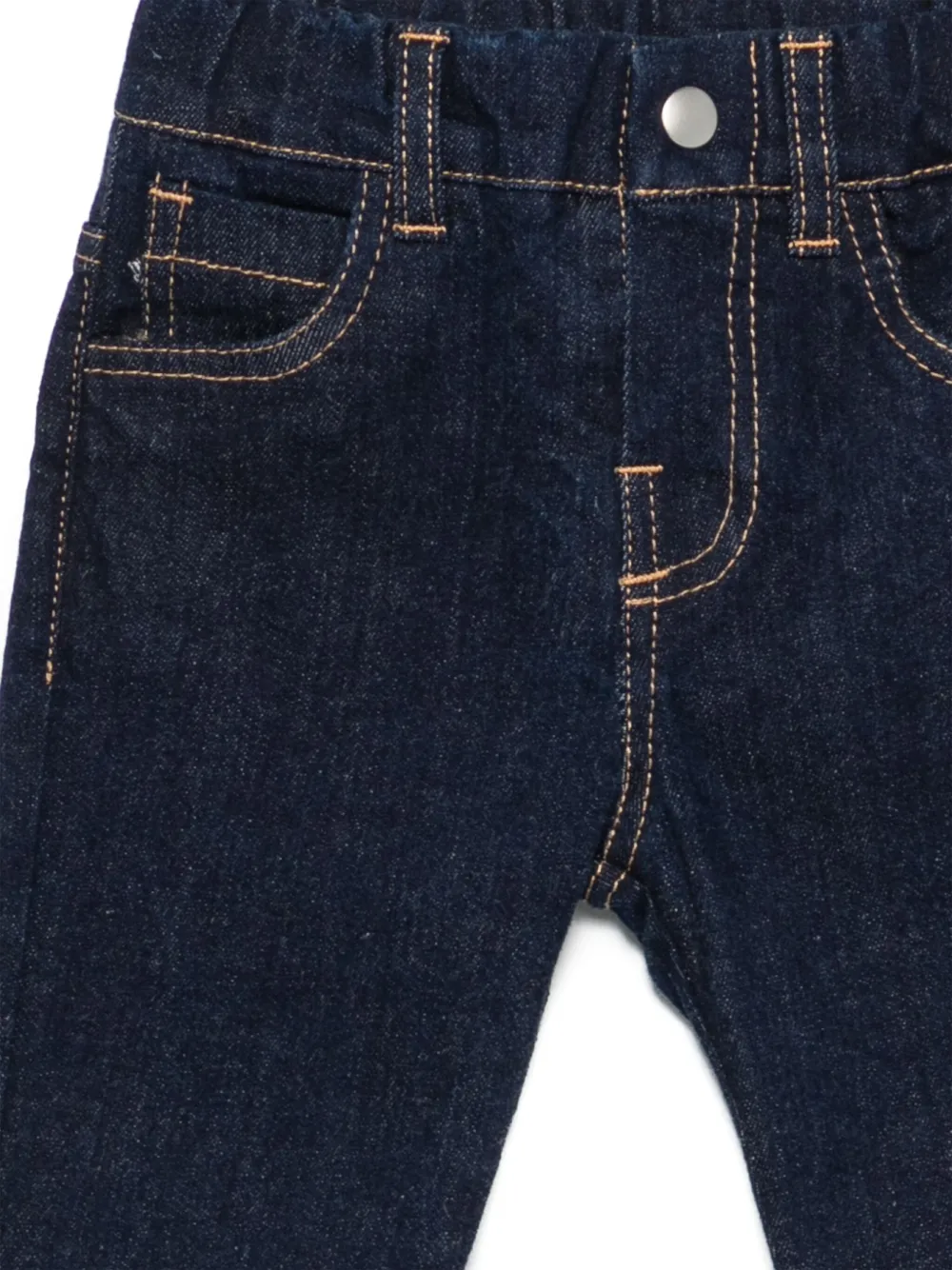 BIKKEMBERGS KIDS Jeans met contrasterend stiksel Blauw