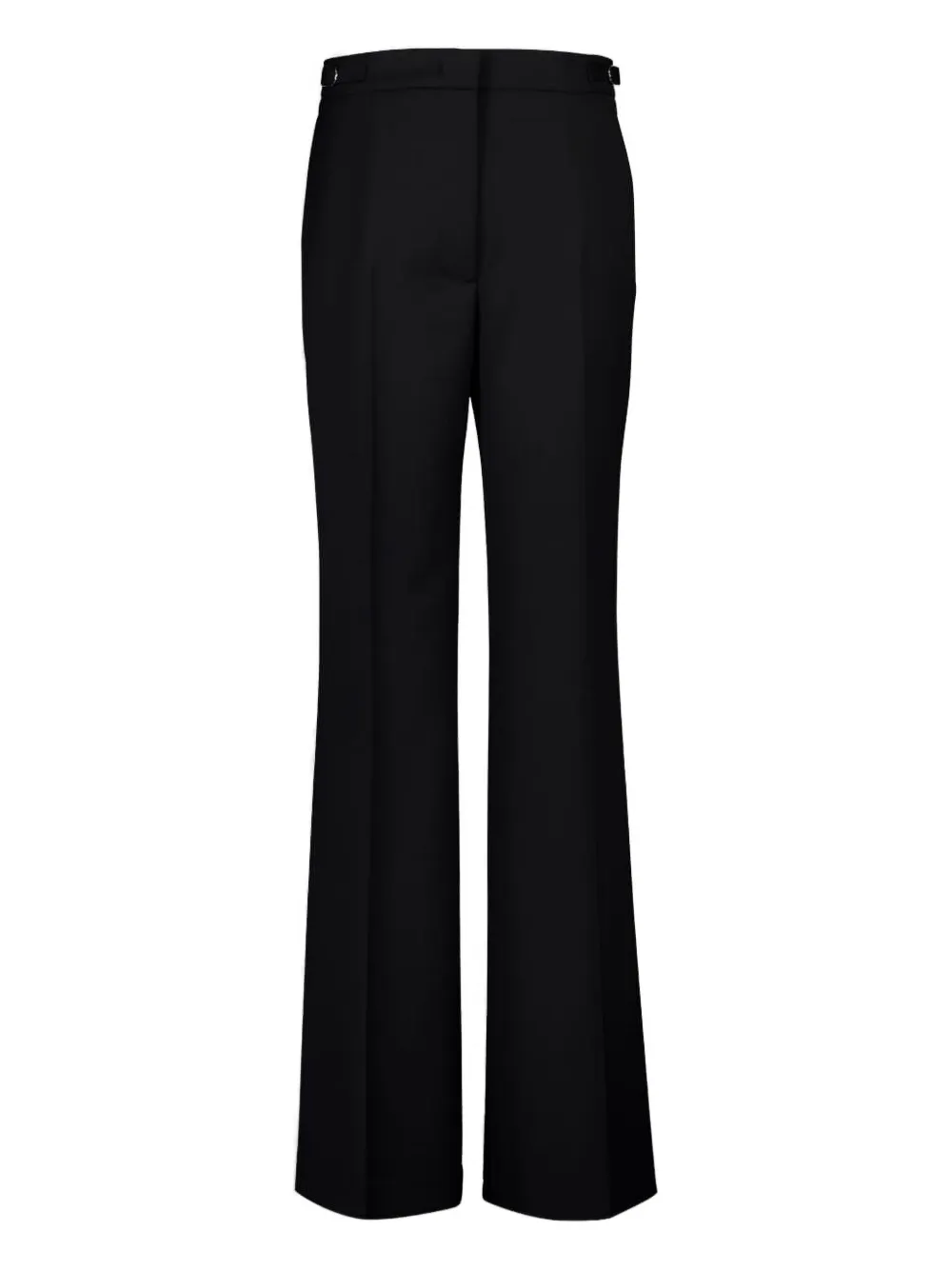 Gabriela Hearst Belt-loop Flared Trousers In Black