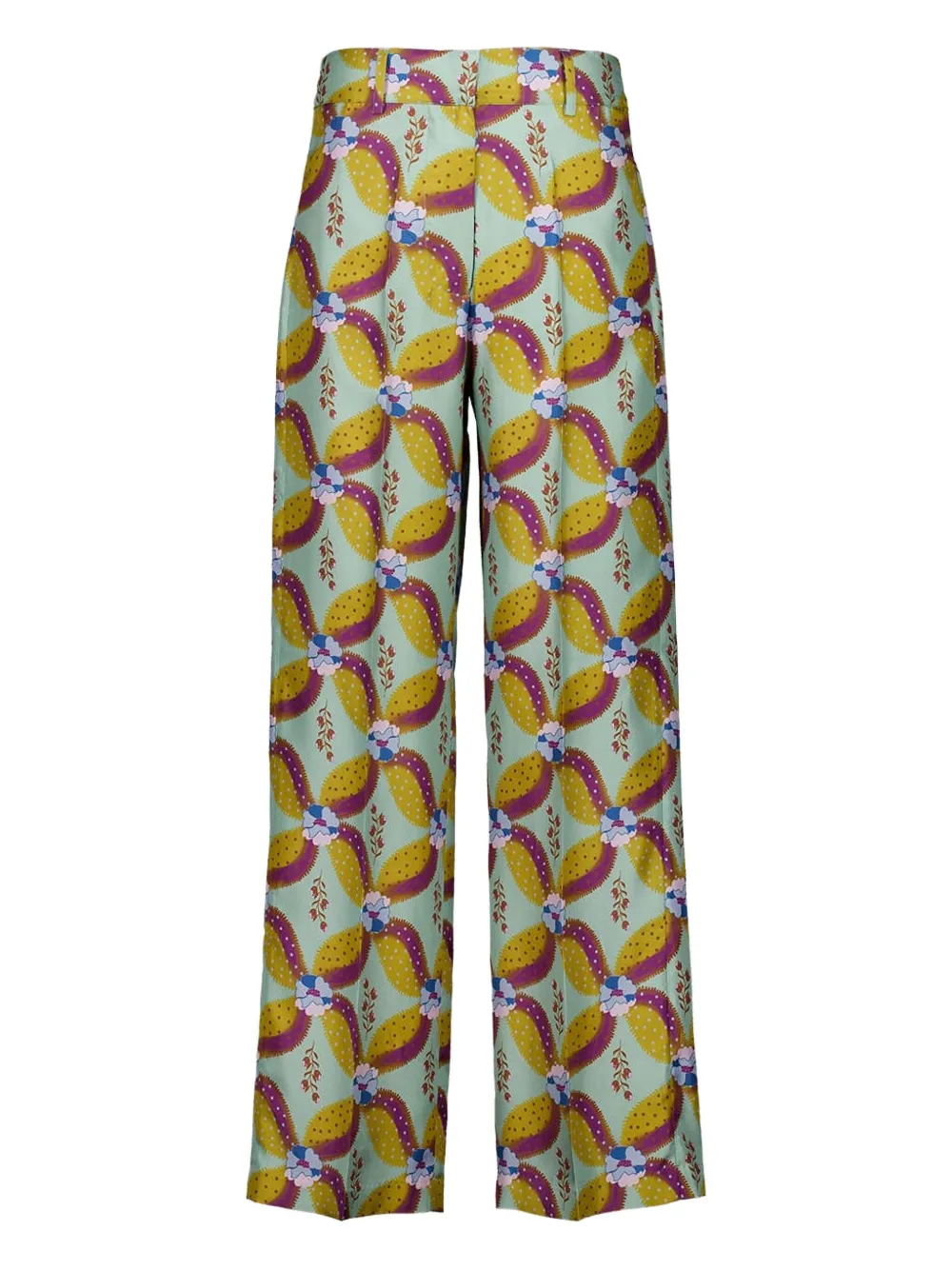 PAULA Pantaloni a fiori - Verde