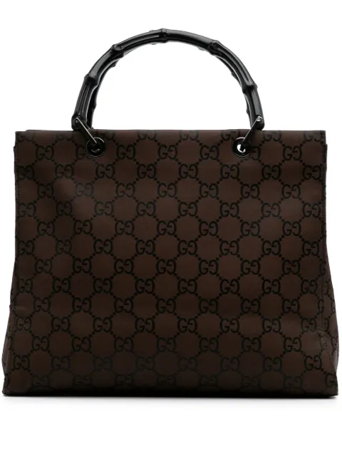 Gucci Pre-Owned 2000-2015 GG Canvas Bamboo handbag