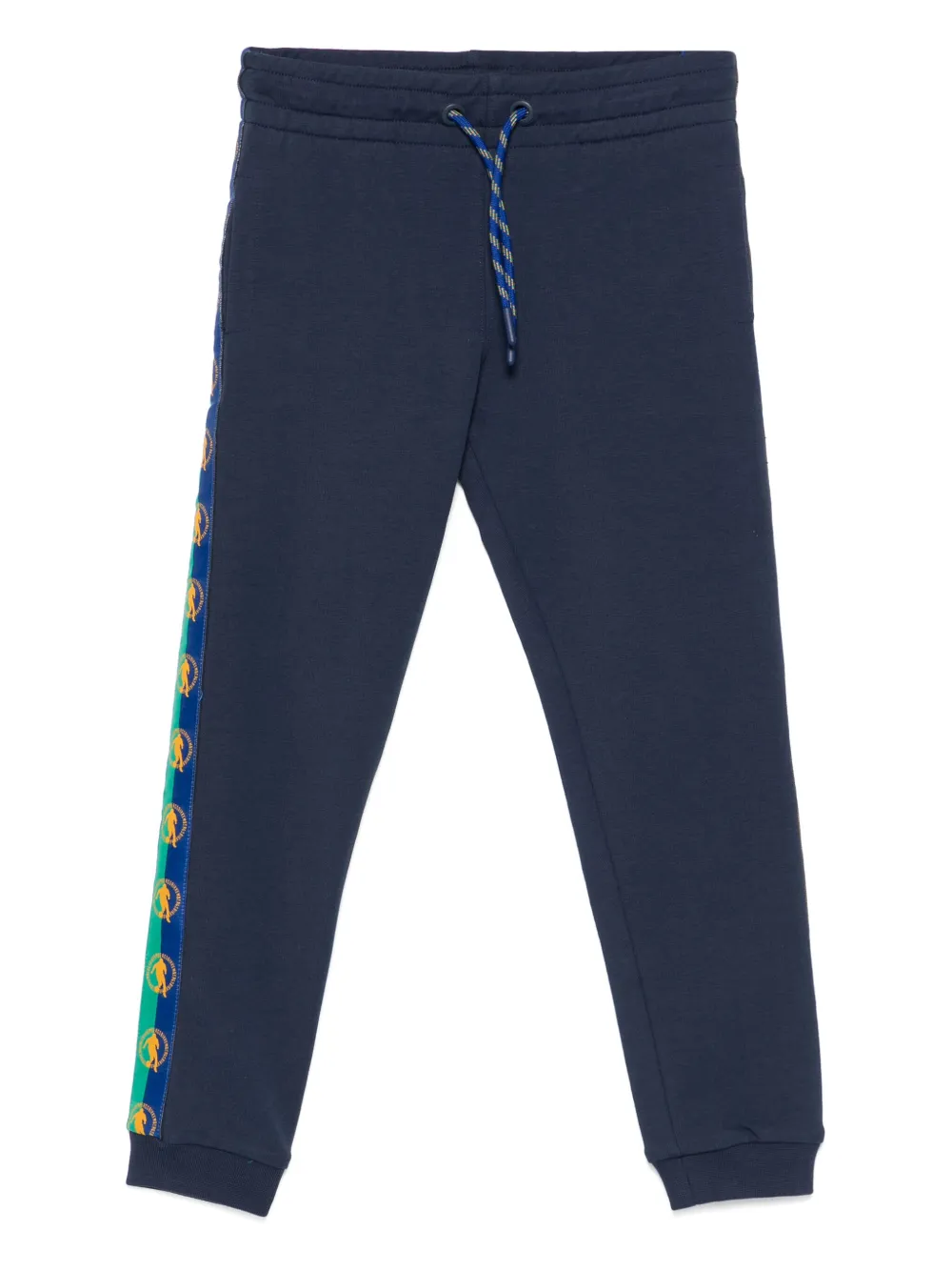 BIKKEMBERGS KIDS side-stripe track pants | Blue | Image 1