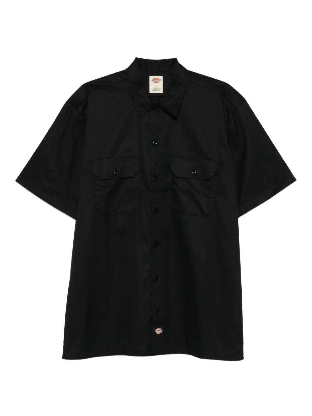 DICKIES logo-patch shirt | Black | Image 1