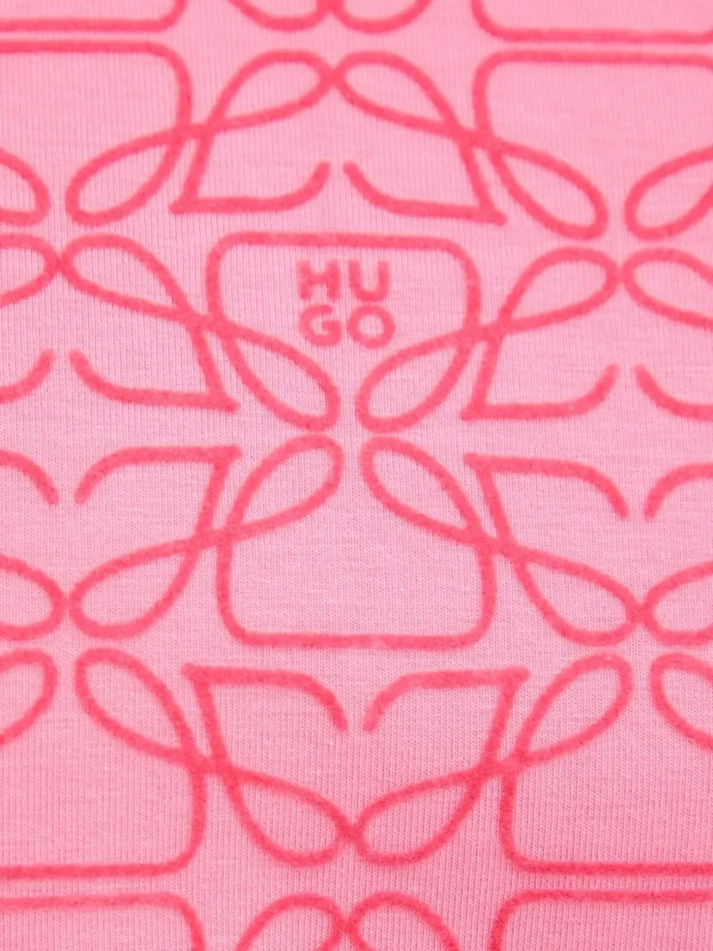 HUGO Sweater met abstracte print Roze