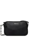 HUGO chain-strap rectangular shoulder bag - Black