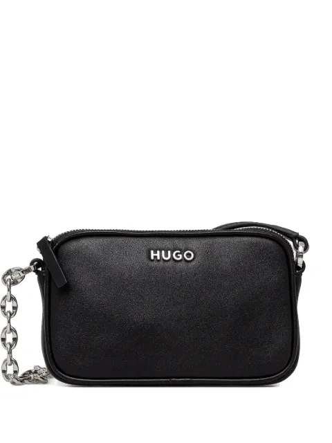 HUGO Eckige Schultertasche mit Kettenriemen