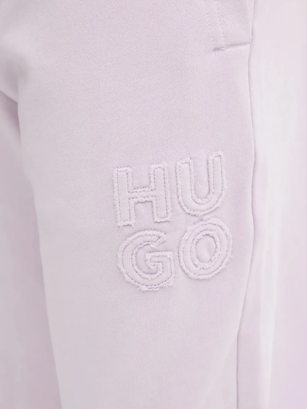 HUGO Trainingsbroek met geborduurd logo Paars