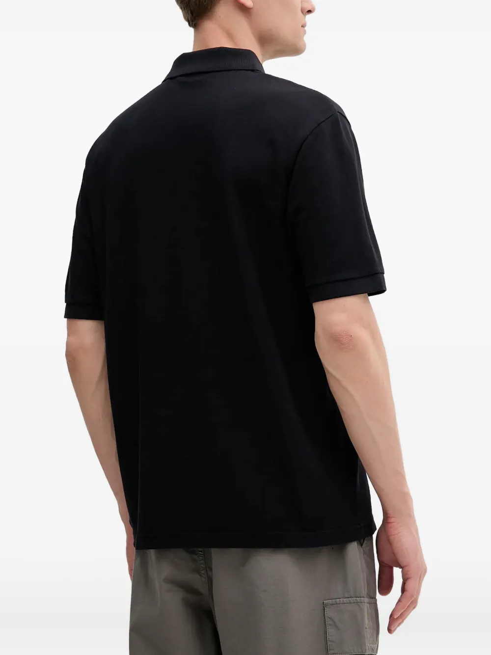 HUGO Poloshirt met geborduurd logo Zwart