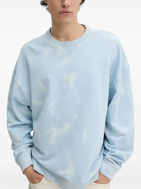 HUGO Nustroyos tie-dye embroidered sweatshirt