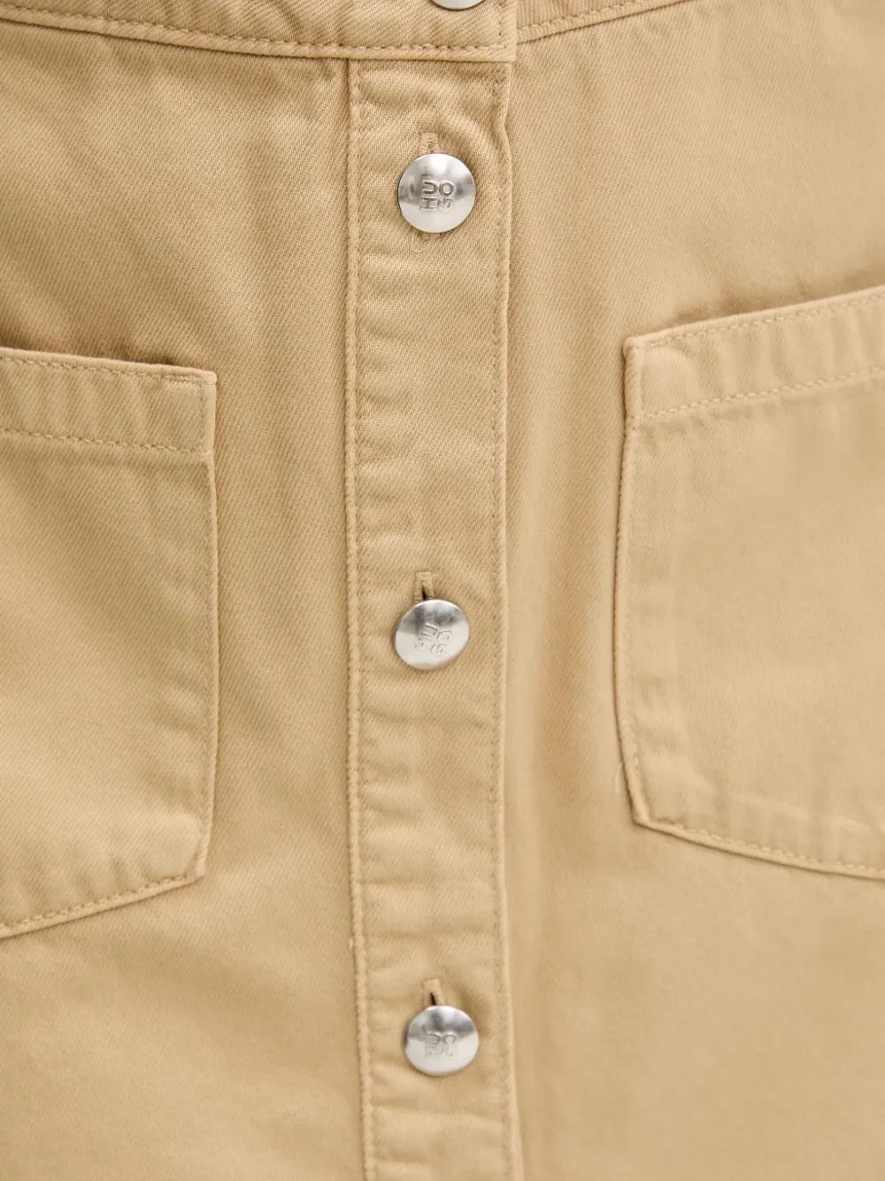 Hugo Boss Button-front Mini Skirt In Neutral