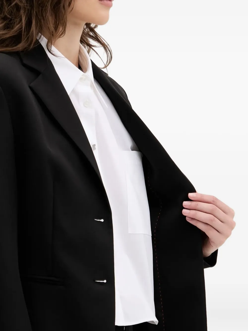 Hugo Boss Single-breasted Blazer In Black