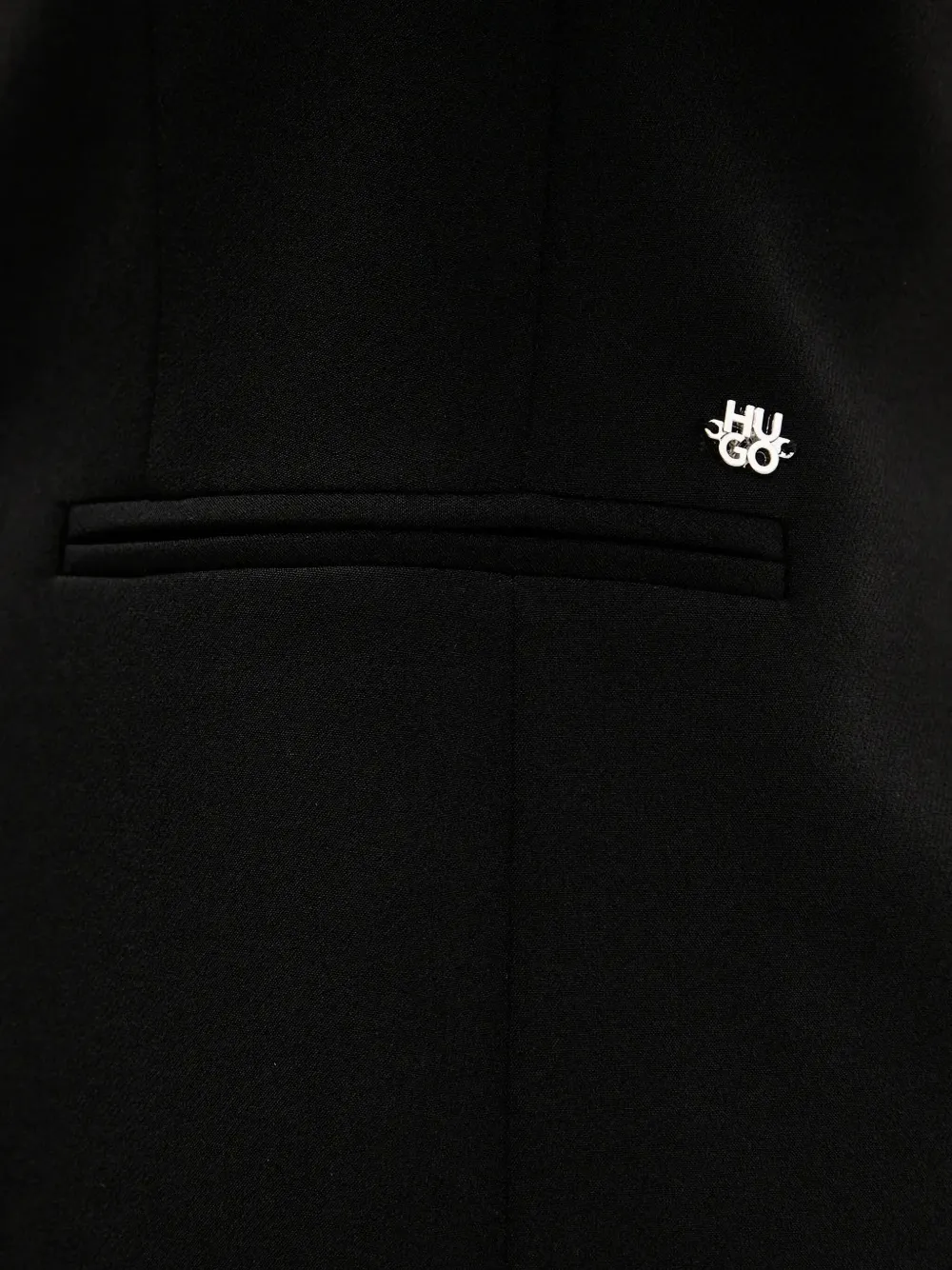 Hugo Boss Single-breasted Blazer In Black