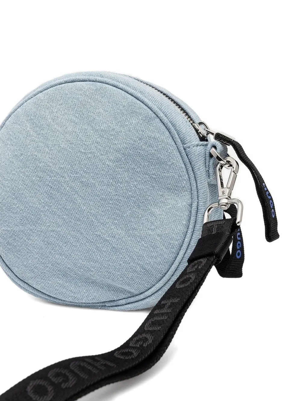 HUGO Verfraaide ronde mini-tas Blauw