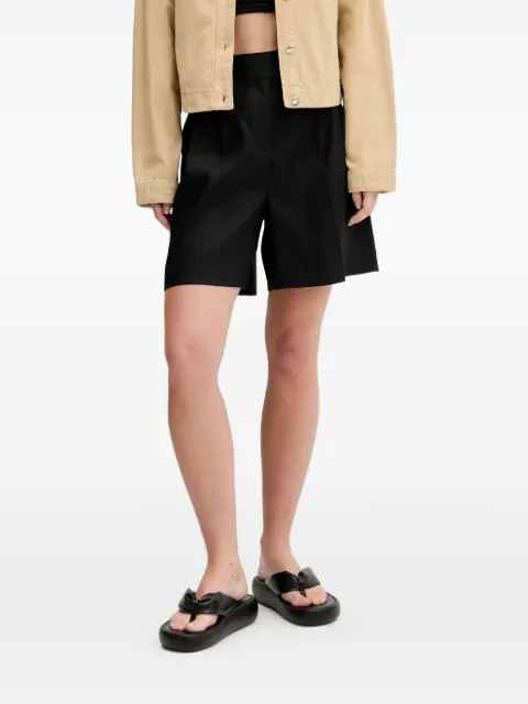 HUGO pleat-detail high-waisted shorts