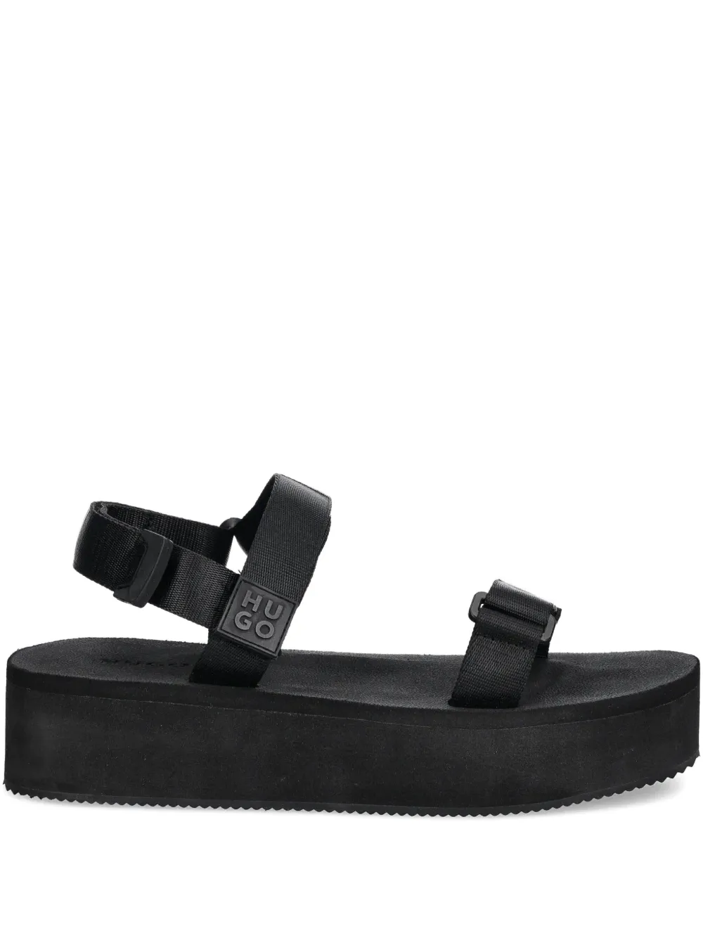 HUGO platform strap sandals Black
