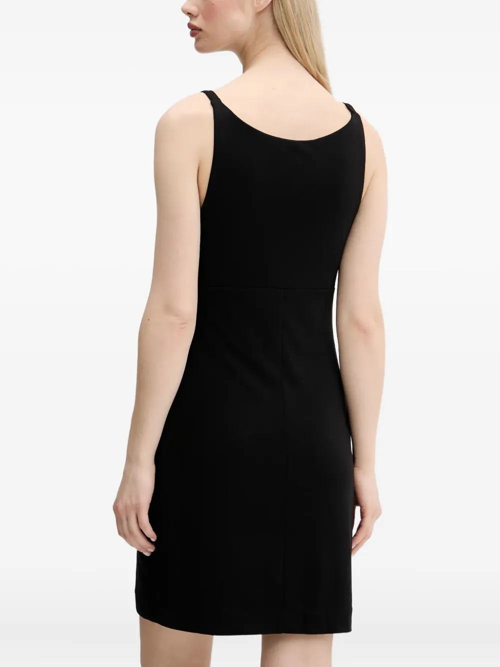 HUGO scoop-neck mini dress Zwart