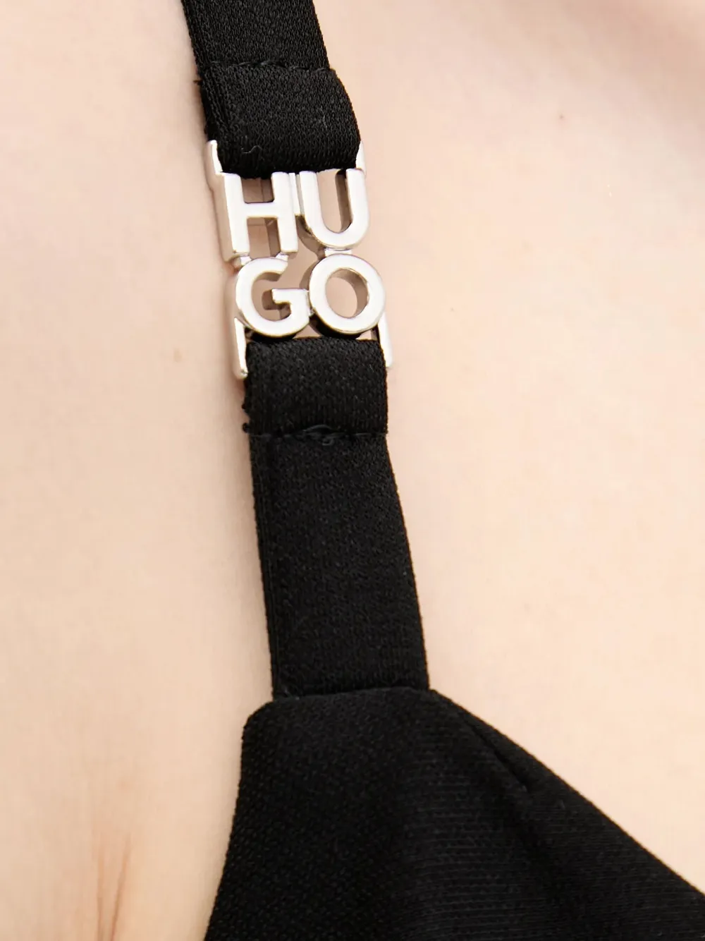 HUGO scoop-neck mini dress Zwart
