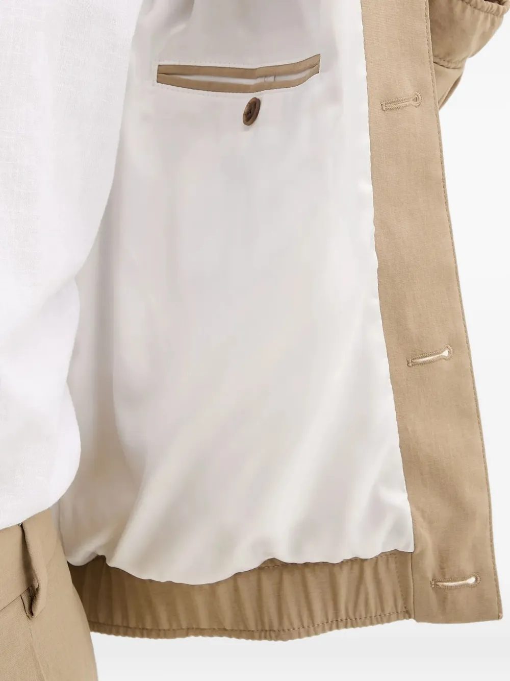 HUGO panelled buttoned jacket Bruin