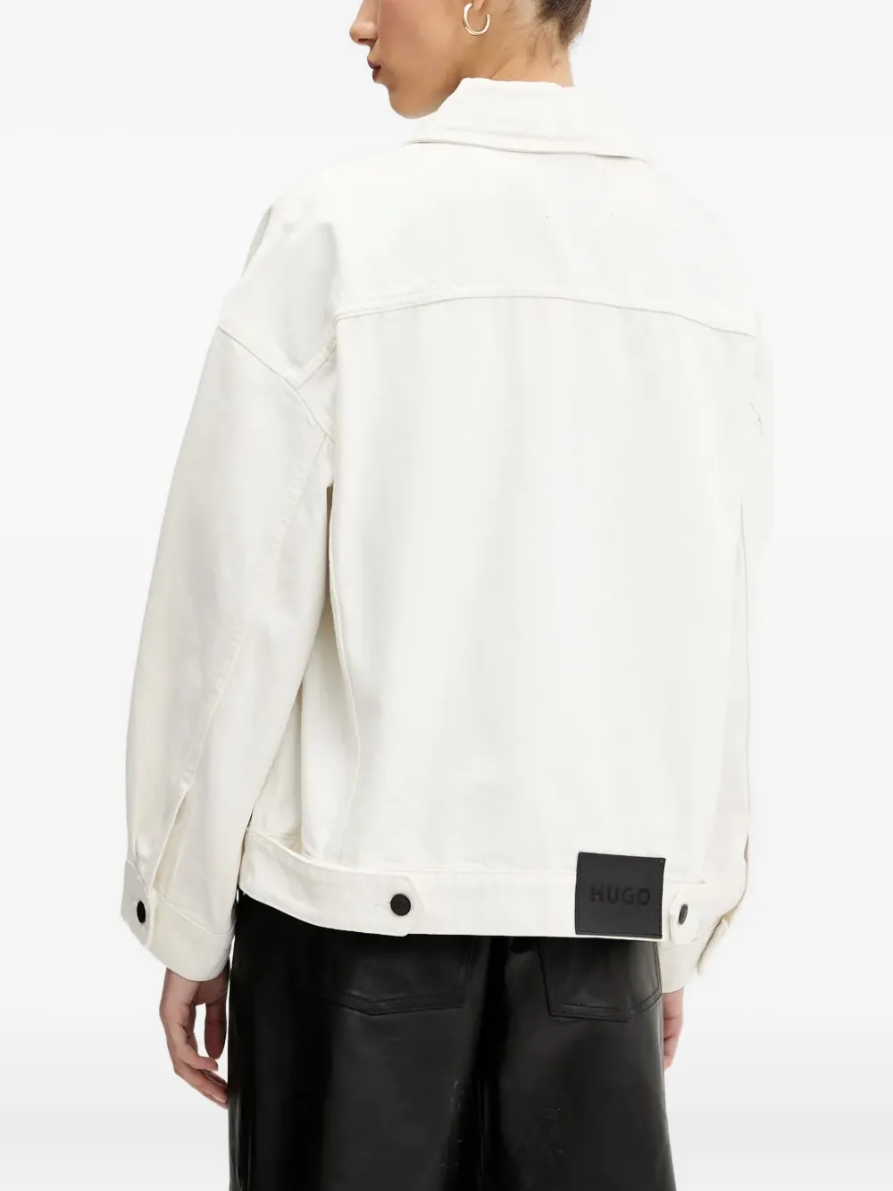 HUGO Denim jack Wit